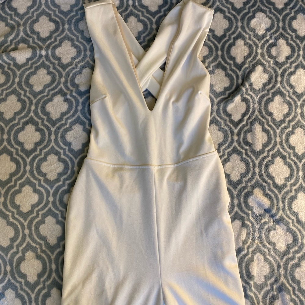 Lulus White Backless Jumpsuit - image 2